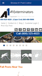 Mobile Screenshot of a1exterminators.com